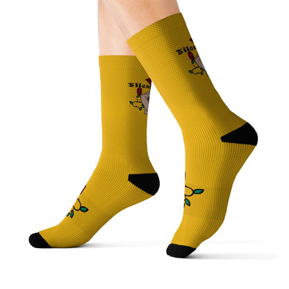 Yellow Silent G Comfy Socks