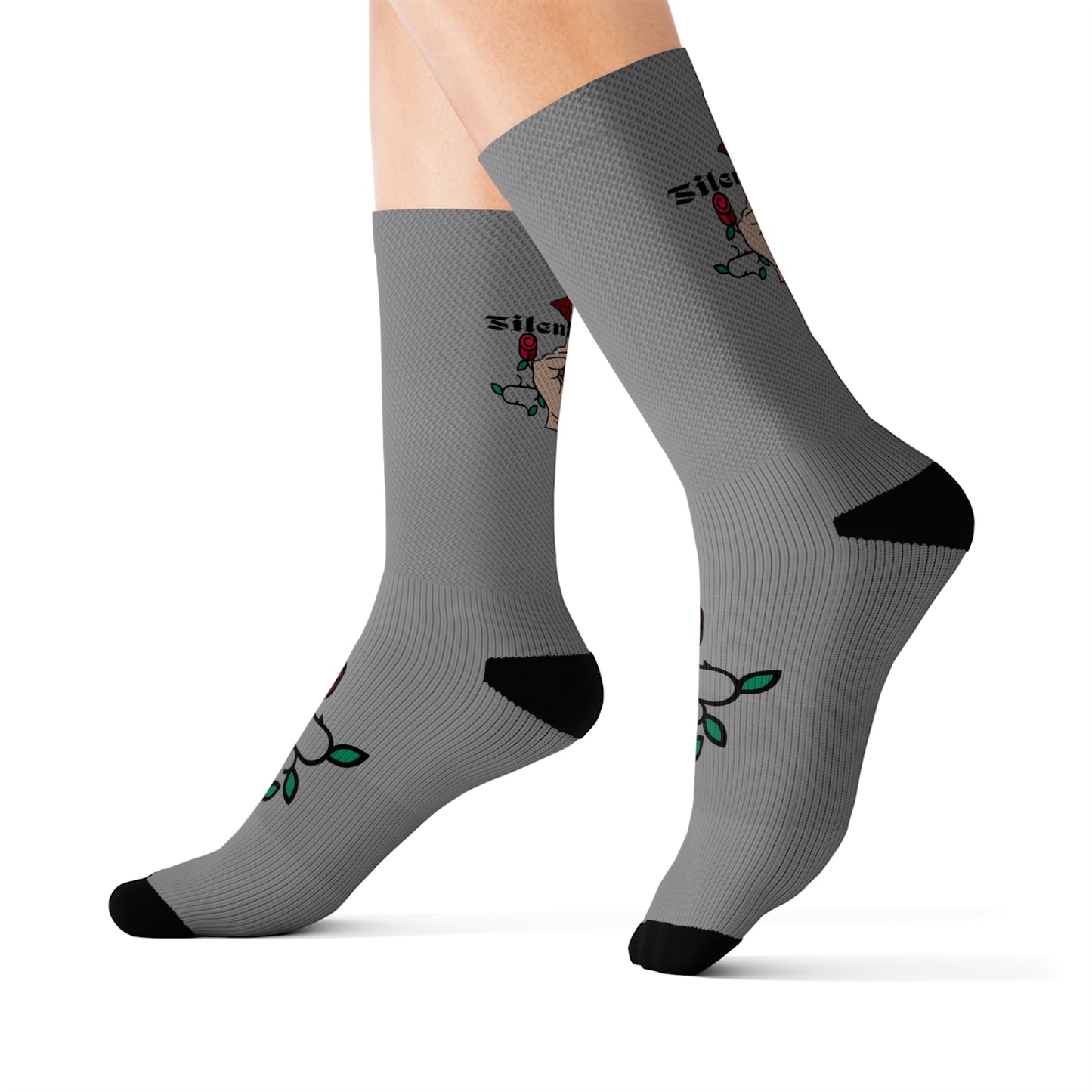 Grey Silent G Comfy Socks