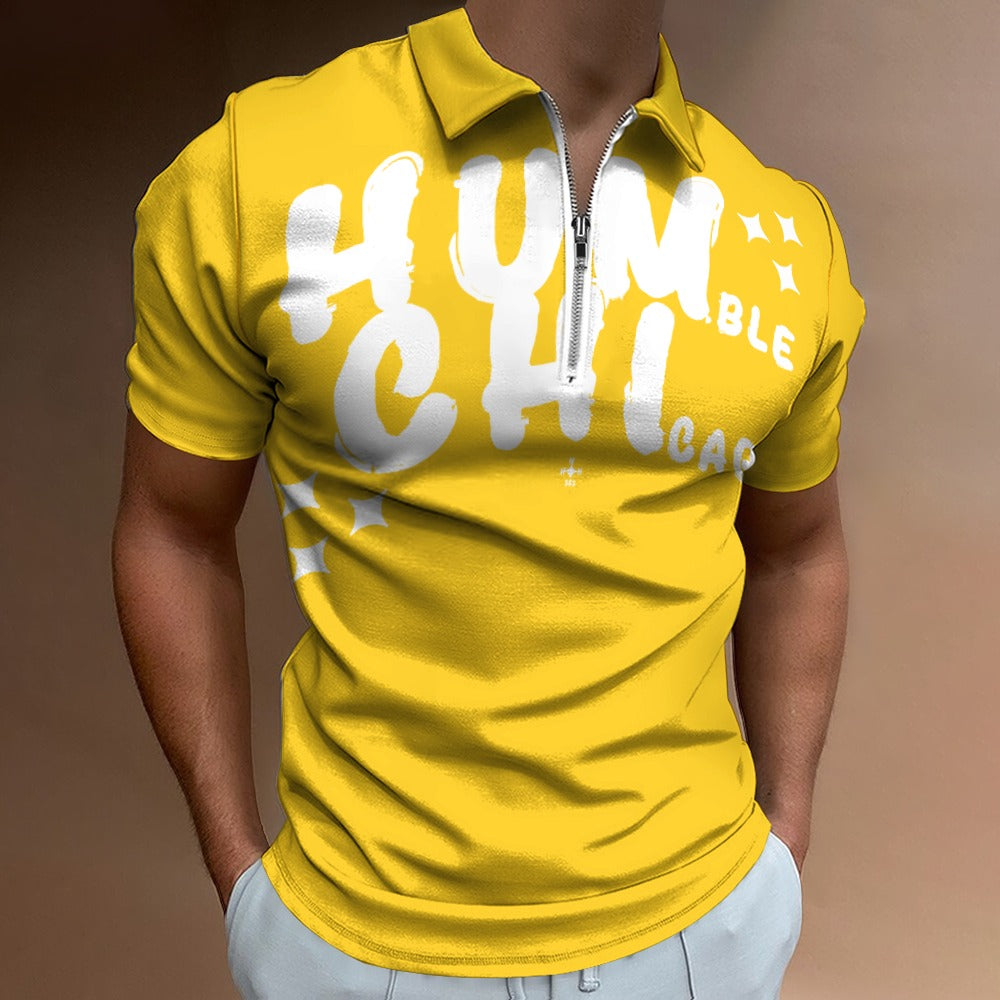 HUM CHI Zip Polo