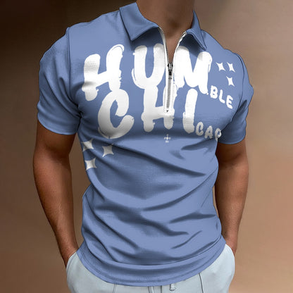 HUM CHI Zip Polo