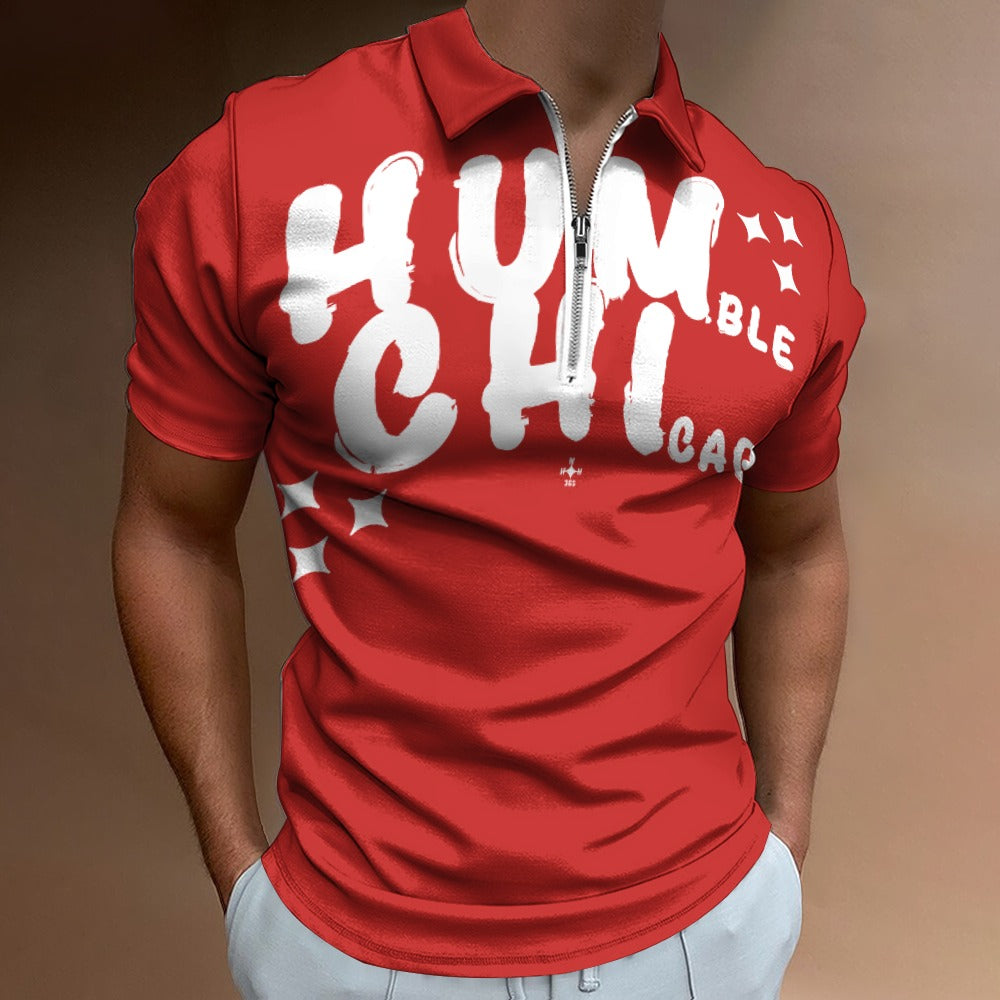 HUM CHI Zip Polo