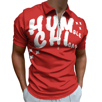 HUM CHI Zip Polo