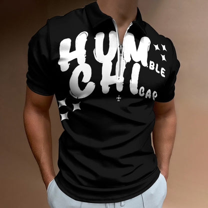 HUM CHI Zip Polo