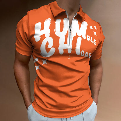 HUM CHI Zip Polo