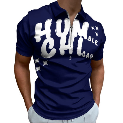 HUM CHI Zip Polo